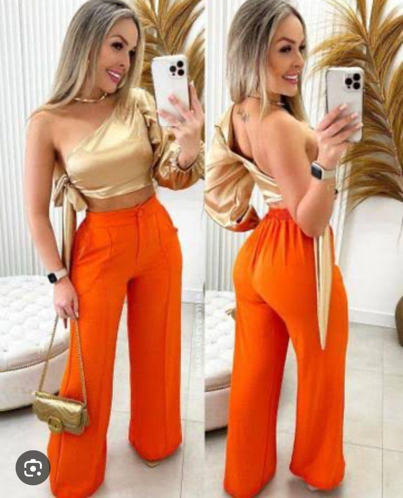 Calça Pantalona Básica Duna - Josi Abreu Moda Feminina